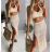 Women's Strappy Top Knitted Skirt Set (S/M ONE SIZE) ITALIAN FASHION IMM23M8747