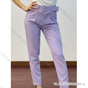 Women's Long Pants With Belt (S/M ONE SIZE) ITALIAN FASHION IMPDY23MDUE22127