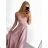 Women's long elegant social summer strapless dress (S/M ONE SIZE) ITALIAN FASHION IMPSH222935/DU -   light green -   S/M/L