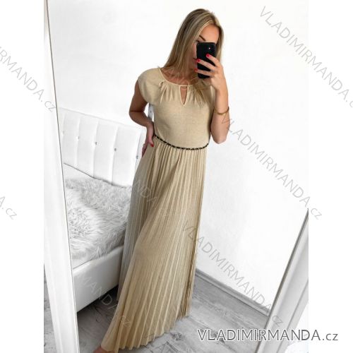 Women's Sleeveless Long Party Dress (S/M ONE SIZE) ITALIAN FASHION IMPBB23S3558