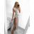 Women's Sleeveless Long Party Dress (S/M ONE SIZE) ITALIAN FASHION IMPBB23S3558