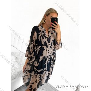 Women's Oversize Long Sleeve Summer Dress (38/40 ONE SIZE) ITALIAN FASHION IMPES249554-1