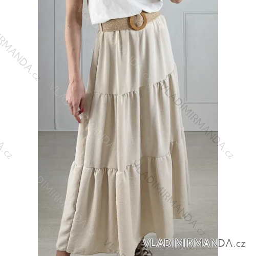 Women's long skirt with belt (S/M ONE SIZE) ITALIAN FASHION IMPBB2360139v