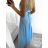 Women's Long Party Elegant Summer Sleeveless Dress (S/M ONE SIZE) ITALIAN FASHION IMPSH233584 Pink S/M