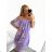 Oversized Summer Oversized Dress (S / M / L ONE SIZE) ITALIAN FASHION IMWY22072 S/M purple