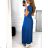 Women's Long Summer Short Sleeve Dress (S/M ONE SIZE) ITALIAN FASHION IM323111