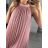 Ladies Summer Pleated Chiffon Sleeveless Dress (S/M/L ONE SIZE) ITALIAN FASHION IMWY231072