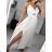 Satin Women's Long Summer Strapless Dress (S / M / L ONE SIZE) ITALIAN FASHION IMM22694 S/M black