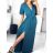 Women's Long Elegant Short Sleeve Dress (S/M ONE SIZE) ITALIAN FASHION IMWE235478