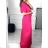 Women's Long Elegant Short Sleeve Dress (S/M ONE SIZE) ITALIAN FASHION IMWE235478