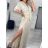 Women's Long Elegant Short Sleeve Dress (S/M ONE SIZE) ITALIAN FASHION IMWE235478