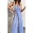 Women's Long Chiffon Short Sleeve Dress (S/M ONE SIZE) ITALIAN FASHION IMWGM23456