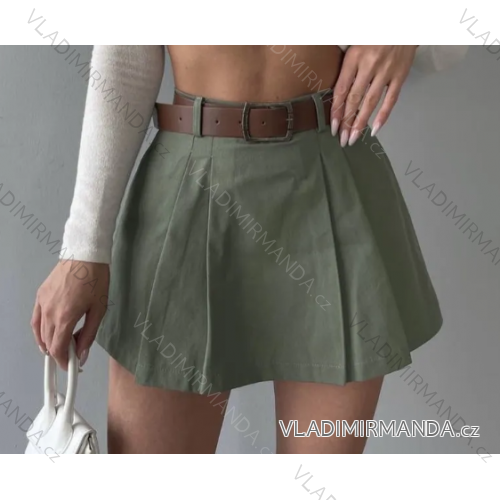 Women's Short Belted Skirt (S/M ONE SIZE) ITALIAN FASHION IMPBB23D2178