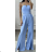 Women's Long Elegant Strapless Jumpsuit (S/M ONE SIZE) ITALIAN FASHION IMPBB23D035tuta