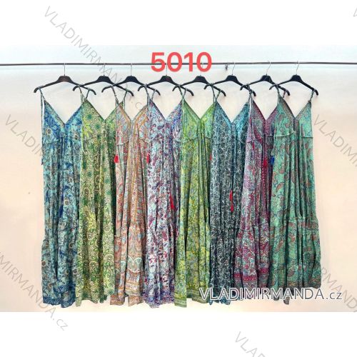 Women's long summer strapless dress (S/M ONE SIZE) ITALIAN FASHION IMM23M5010