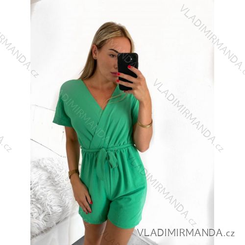 Women's Short Summer Short Sleeve Jumpsuit (S/M ONE SIZE) ITALIAN FASHION IMM23M13226