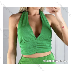 Women's Sleeveless Crop Top (S/M ONE SIZE) ITALIAN FASHION IMPBB23C22939