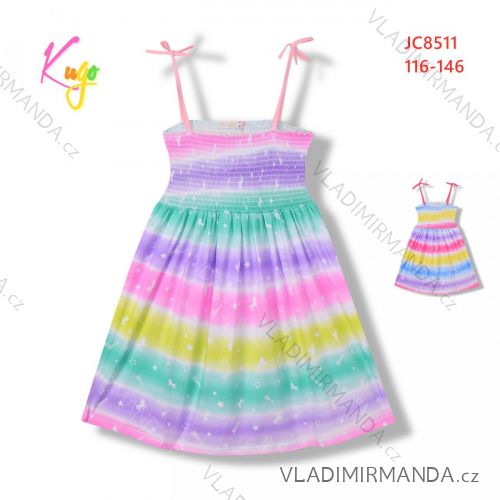 Short Sleeve Dress with Sequins Children Teen Girls (116-146) KUGO BS3279