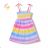 Short Sleeve Dress with Sequins Children Teen Girls (116-146) KUGO BS3279