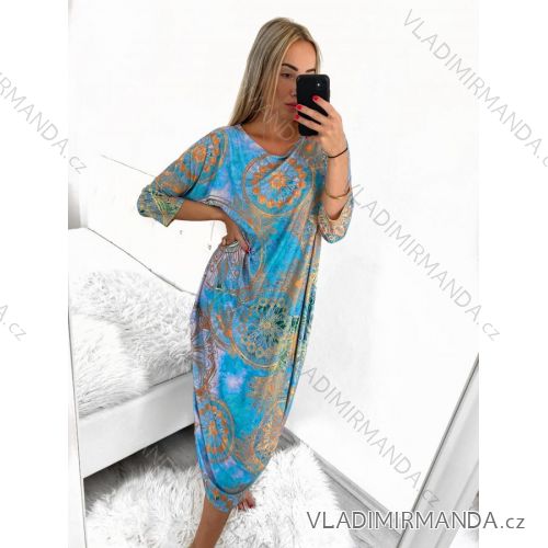 Women's Plus Size Long Sleeve Dress (XL/2XL/3XL ONE SIZE) POLISH FASHION PMLT22JAJKOA