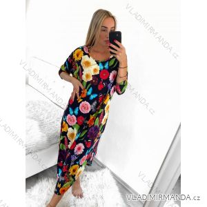 Women's Plus Size Long Sleeve Dress (XL/2XL/3XL ONE SIZE) POLISH FASHION PMLT22JAJKOD