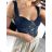 Women's Sleeveless Lace Crop Top (S/M ONE SIZE) ITALIAN FASHION IMPBB238665