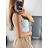 Women's Sleeveless Lace Crop Top (S/M ONE SIZE) ITALIAN FASHION IMPBB238665