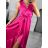 Women's Long Party Pleated Sleeveless Dress (S/M ONE SIZE) ITALIAN FASHION IMPMD236328