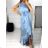 Women's Long Party Pleated Sleeveless Dress (S/M ONE SIZE) ITALIAN FASHION IMPMD236328