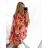 Shirt Dress Summer Oversize Long Sleeve Women's Plus Size (S/M/L/XL/2XL ONE SIZE) ITALIAN FASHION IM8239802-4/DR XL/2XL Orange