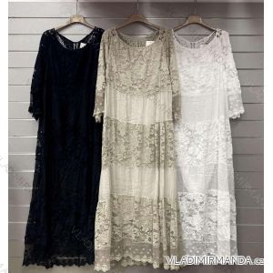 Women's Long Chiffon Short Sleeve Dress (S/M ONE SIZE) ITALIAN FASHION IMWGS231048