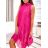 Women's Long Chiffon Short Sleeve Dress (S/M ONE SIZE) ITALIAN FASHION IMWGS231048