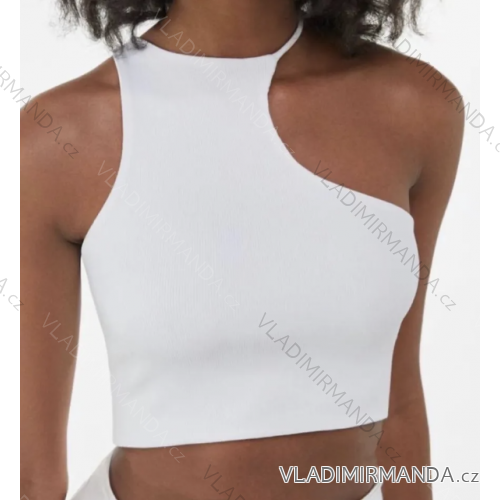 Women's Sleeveless Crop Top (S/M ONE SIZE) ITALIAN FASHION IMPBB232L23275