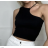 Women's Sleeveless Crop Top (S/M ONE SIZE) ITALIAN FASHION IMPBB232L23275