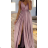 Women's Long Summer Elegant Party Sparkly Sequin Strap Dress (S/M ONE SIZE) ITALIAN FASHION IMPBB23C23703