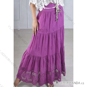 Women's Belted Long Skirt (S/M ONE SIZE) ITALIAN FASHION IMPBB23E2832