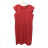 Women's short sleeve dress oversized (L-3XL) POLISH FASHION PMF20013 40 dark pink