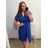 Women's Plus Size Short Sleeve Summer Shirt Dress (48/50/52 ONE SIZE) ITALIAN FASHION IMWGM231561