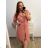 Women's Long Sleeve Shirt Dress (S/M ONE SIZE) ITALIAN FASHION IMWGM23447 XL/2XL black