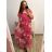 Women's summer dress (L/XL/2XL/3XL ONE SIZE) ITALIAN FASHION IMFF23ROSE