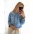 Denim jacket oversize women's (xs-l) Italian fashion IMT19040