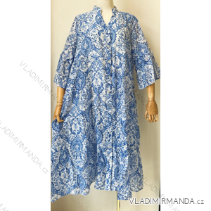 Women's Long Summer 3/4 Long Sleeve Dress (S/M ONE SIZE) ITALIAN FASHION IMPEM23G204-3