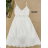 Women's Summer Boho Lace Strapless Dress (S/M ONE SIZE) ITALIAN FASHION IMPEM231202