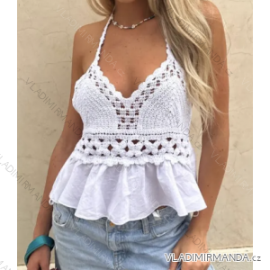 Women's Strappy Lace Tank Top (S/M ONE SIZE) ITALIAN FASHION IMPBB2395277a