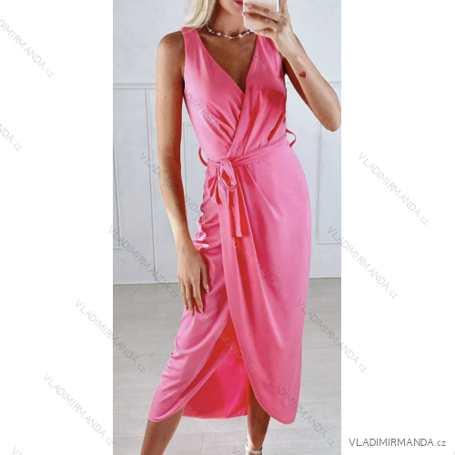 Women's Long Summer Sleeveless Dress (S/M ONE SIZE) ITALIAN FASHION IMPBB23B23690