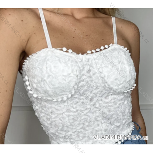 Women's strapless crop top (S/M ONE SIZE) ITALIAN FASHION IMPBB23C3033