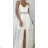 Women's long lace summer dress with straps (S/M ONE SIZE) ITALIAN FASHION IMPBB238933ml