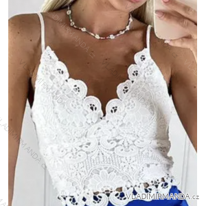 Women's strappy lace crop top (S/M ONE SIZE) ITALIAN FASHION IMPBB234815ml