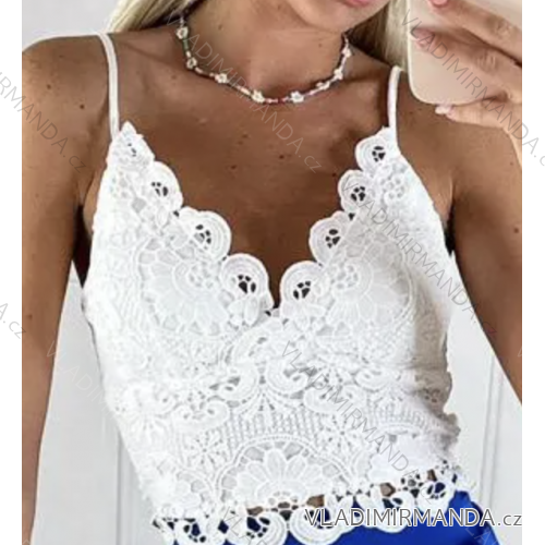 Women's strappy lace crop top (S/M ONE SIZE) ITALIAN FASHION IMPBB234815ml