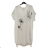 Women's Long Chiffon Short Sleeve Dress (S/M ONE SIZE) ITALIAN FASHION IMWGS231048 2XL/3XL white